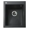 Гранітна мийка Globus Lux LAMA 410х500-А0002, чорний- Фото 1
